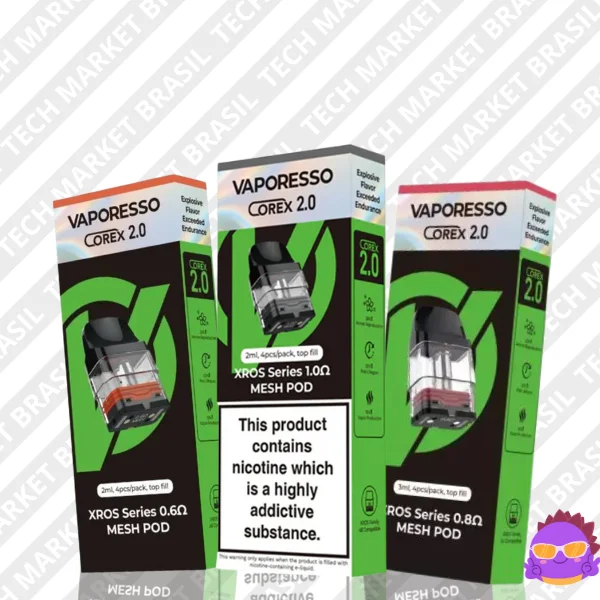 Principal do cartucho com coil Xros COREX 2.0