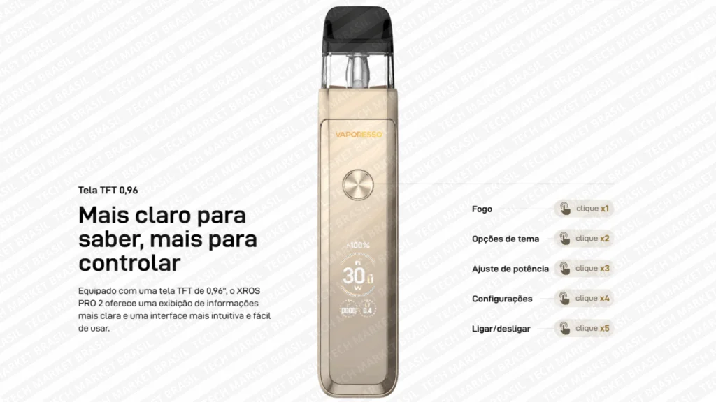 Tela Tft do Vaporesso Xros Pro 2