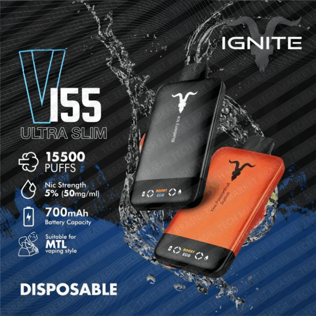 Apresentação do Pod Descartável Ignite V155 na Tech Market Brasil