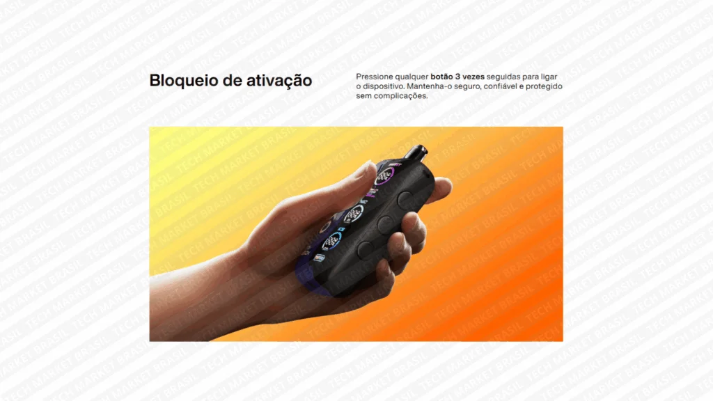 Bloqueio do Pod Descartável Oxbar Tri Fusion 45k na Tech Market Brasil