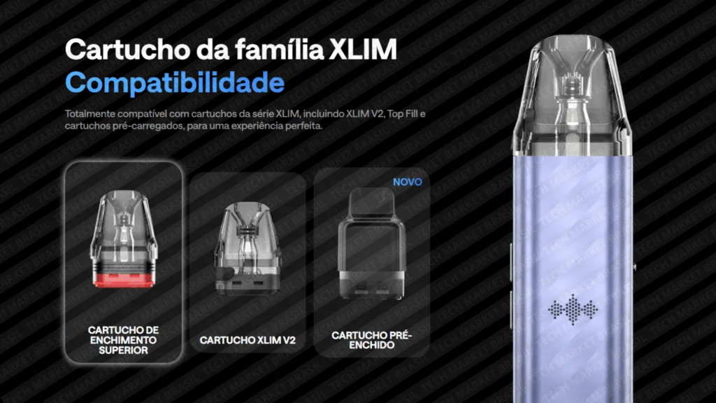 Compatibilidade do Pod System Oxva XLIM SE 2 na Tech Market Brasil
