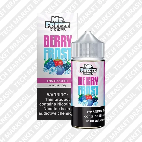 E-liquido MR. Freeze linha frost sabor berry Frost na Tech Market Brasil