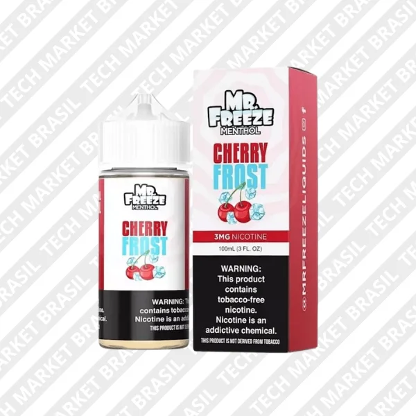 E-liquido MR. Freeze linha frost sabor Cherry Frost na Tech Market Brasil