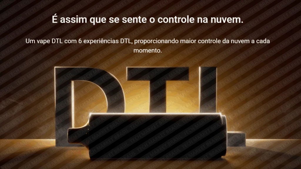 Modo DTL do Pod Descartável Elfbar E-shisha Luxe na Tech Market Brasil
