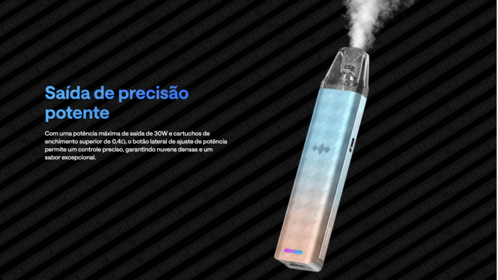 Saida Potente do Pod System Oxva XLIM SE 2 na Tech Market Brasil