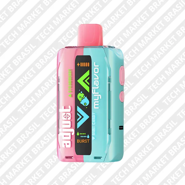 Pod Descartavel Adjust Myflavor 40k Strawberry Mint + Candy