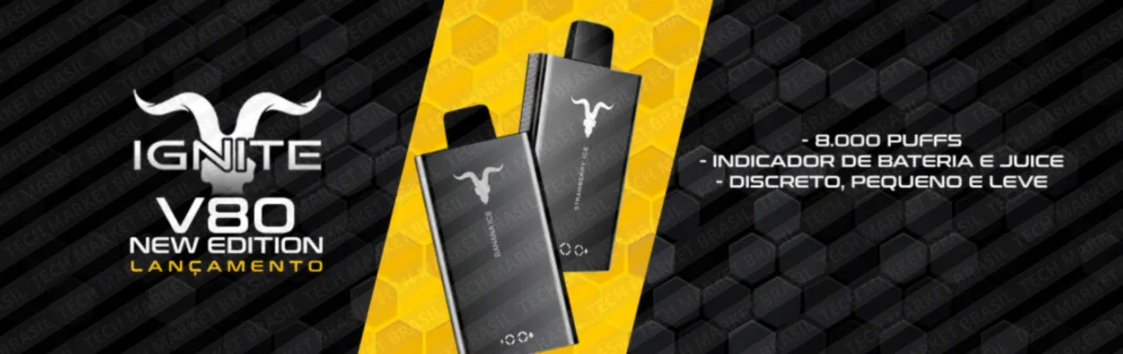 Banner do Pod Descartavél Ignite V80 NE New Edition 