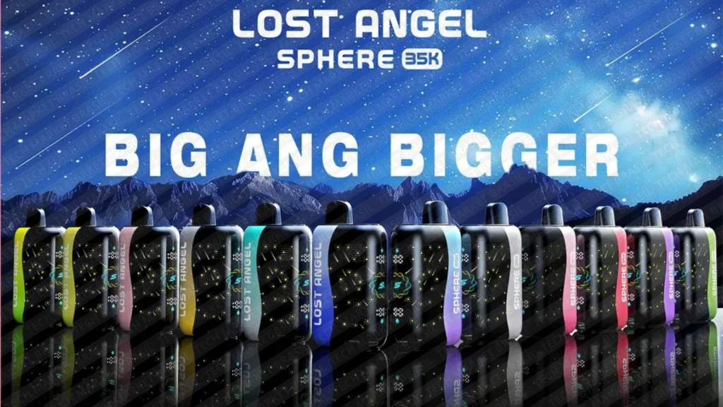 Banner do Pod Descartável Lost Angel Sphere 35k na Tech Market Brasil