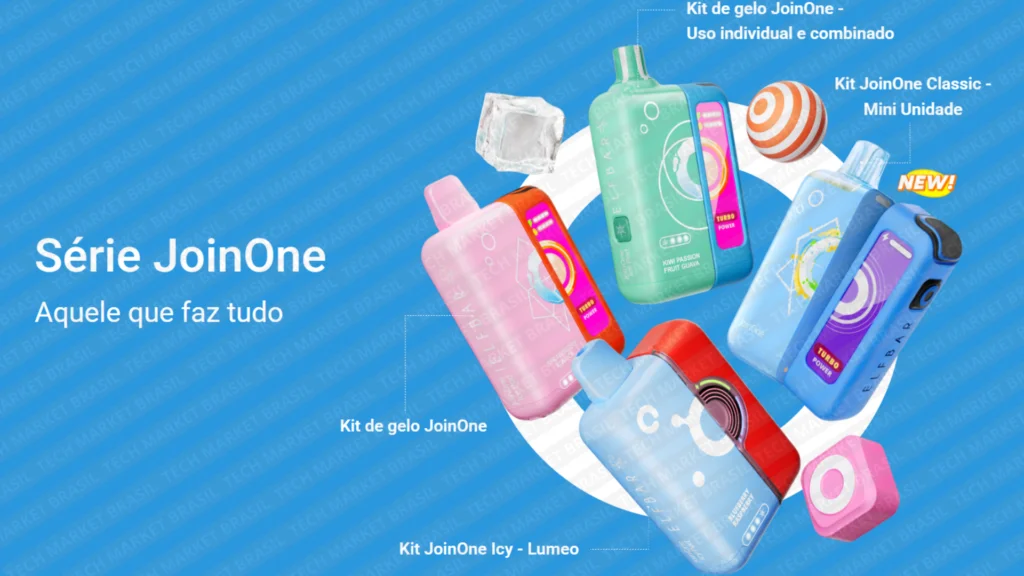 Banner do Pod Descartável Elfbar JoinOne Kit na Tech Market Brasil