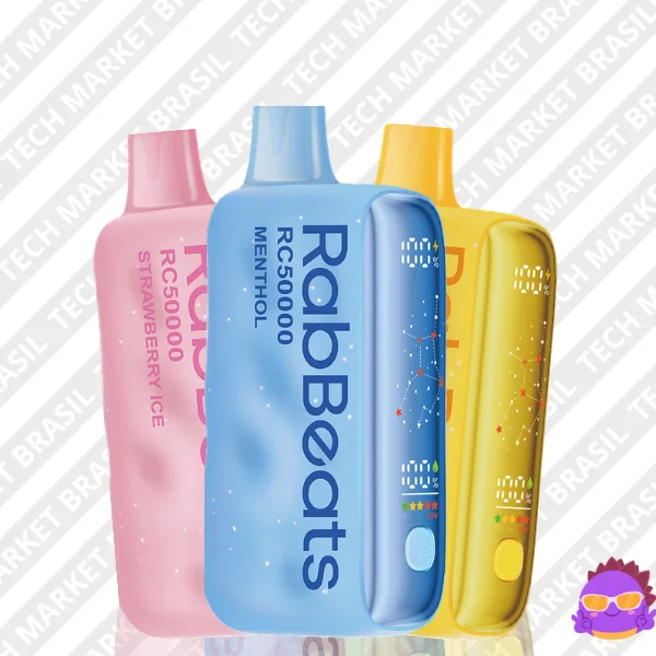 Principal do Pod Descartavel Rabbeats RC50000 na Tech Market Brasil