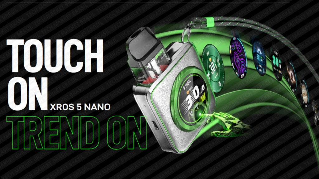 Banner do Pod System Vaporesso Xros 5 Nano na Tech Market Brasil