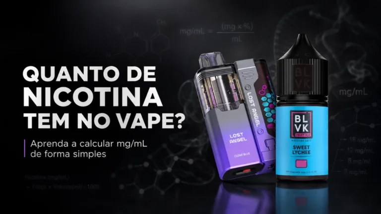 Banner do post Como calcular quanta nicotina tem em um Vape