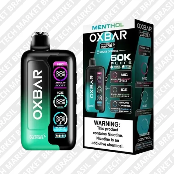 Oxbar Invisible Vapor 50k - sabor Menthol