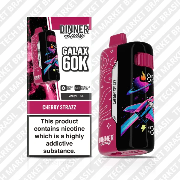 Pod Descartavel Dinner Lady Galax 60k - Cherry Strazz na Tech Market Brasil