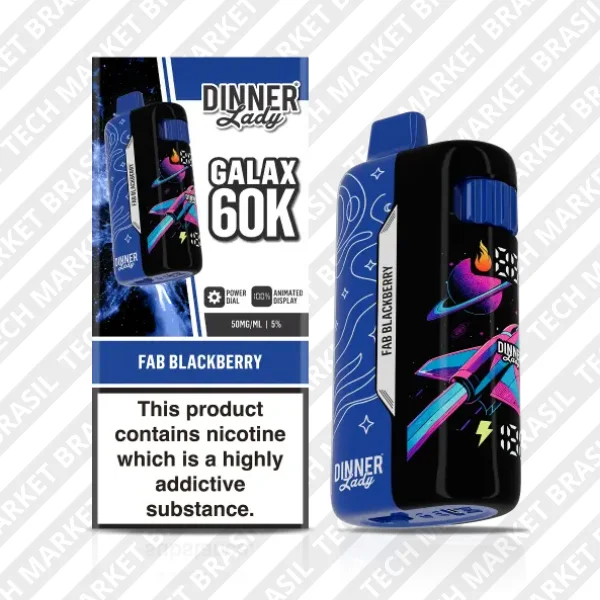 Pod Descartavel Dinner Lady Galax 60k - Fab Blackberry na Tech Market Brasil